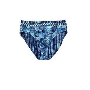 Tommy Bahama‎ Sanibelle Blue Reversible Hipster Bikini Bottom Size XL $79